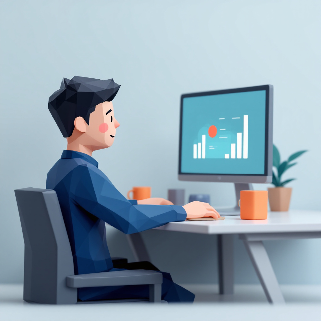 営業事務のキャラクターイラスト