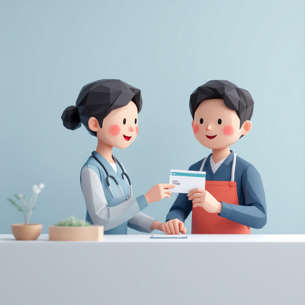 医療事務のキャラクターイラスト